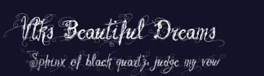 Vtks Beautiful Dreams by Douglas Vitkauskas — Script Handwritten Font — thumbnail 2