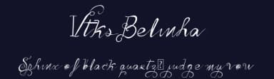 Vtks Belinha by Douglas Vitkauskas — Script Handwritten Font — thumbnail 2