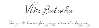 Vtks Belinha by Douglas Vitkauskas — Script Handwritten Font — thumbnail 1