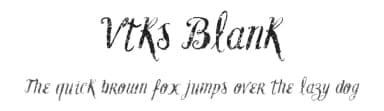 Vtks Blank by Douglas Vitkauskas — Script Handwritten Font — thumbnail 1