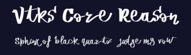 Vtks Core Reason by Douglas Vitkauskas — Script Handwritten Font — thumbnail 2