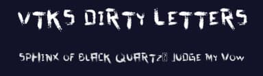 Vtks Dirty Letters by Douglas Vitkauskas — Script Handwritten Font — thumbnail 2