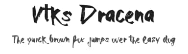 Vtks Dracena by Douglas Vitkauskas — Script Handwritten Font — thumbnail 1