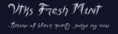 Vtks Fresh Mint by Douglas Vitkauskas — Script Handwritten Font — thumbnail 2