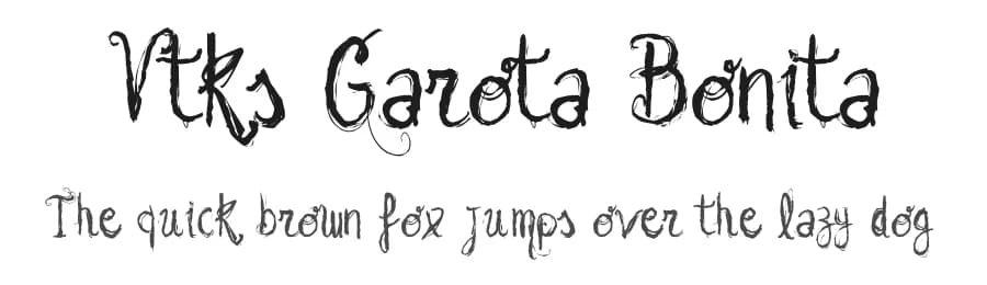 Vtks Garota Bonita by Douglas Vitkauskas — Script Handwritten Font