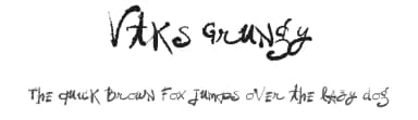 Vtks Grungy by Douglas Vitkauskas — Script Handwritten Font — thumbnail 1