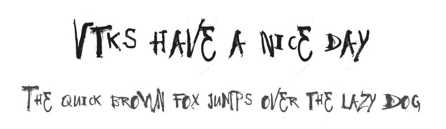 Vtks Have a Nice Day by Douglas Vitkauskas — Script Handwritten Font