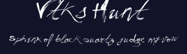 Vtks Hunt by Douglas Vitkauskas — Script Handwritten Font — thumbnail 2