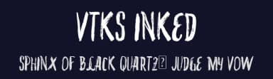 VTKS Inked by Douglas Vitkauskas — Script Handwritten Font — thumbnail 2