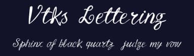 Vtks Lettering by Douglas Vitkauskas — Script Handwritten Font — thumbnail 2
