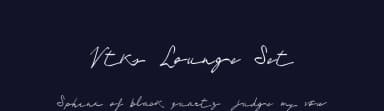 Vtks Lounge Set by Douglas Vitkauskas — Script Handwritten Font — thumbnail 2