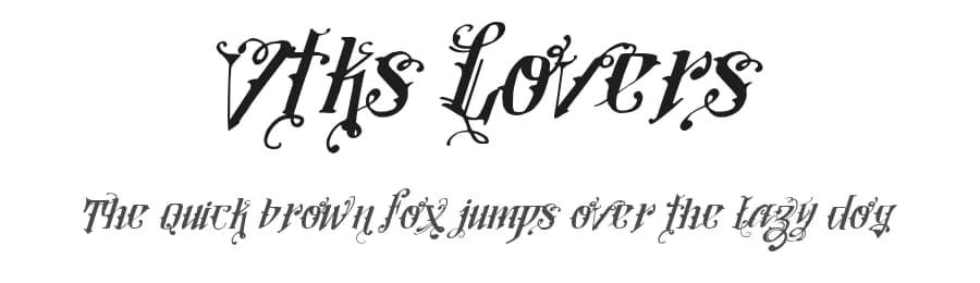 Vtks Lovers by Douglas Vitkauskas — Script Handwritten Font