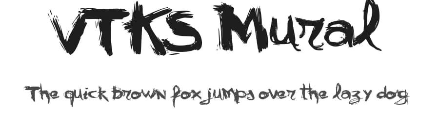 VTKS Mural by Douglas Vitkauskas — Script Handwritten Font