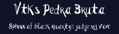 Vtks Pedra Bruta by Douglas Vitkauskas — Script Handwritten Font — thumbnail 2