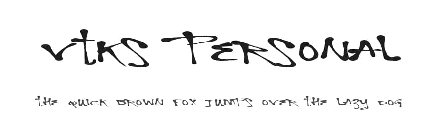 Vtks Personal by Douglas Vitkauskas — Script Handwritten Font