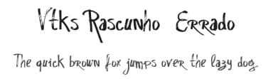 Vtks Rascunho  Errado by Douglas Vitkauskas — Script Handwritten Font — thumbnail 1