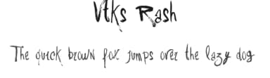 Vtks Rash by Douglas Vitkauskas — Script Handwritten Font — thumbnail 1