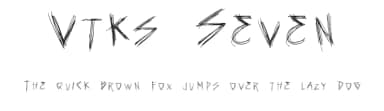 Vtks Seven by Douglas Vitkauskas — Script Handwritten Font — thumbnail 1