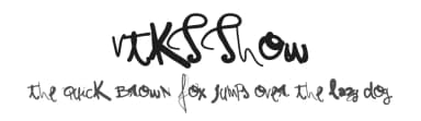 VTKS Show by Douglas Vitkauskas — Script Handwritten Font — thumbnail 1