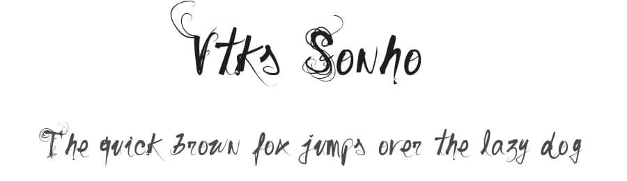 Vtks Sonho by Douglas Vitkauskas — Script Handwritten Font