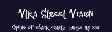 Vtks Street Vision by Douglas Vitkauskas — Script Handwritten Font — thumbnail 2