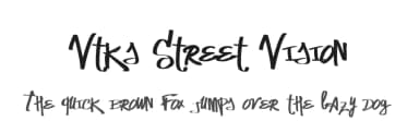 Vtks Street Vision by Douglas Vitkauskas — Script Handwritten Font — thumbnail 1