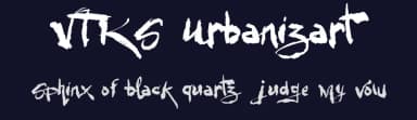 VTKS Urbanizart by Douglas Vitkauskas — Script Handwritten Font — thumbnail 2