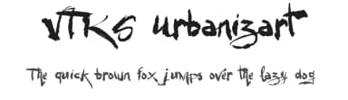 VTKS Urbanizart by Douglas Vitkauskas — Script Handwritten Font — thumbnail 1