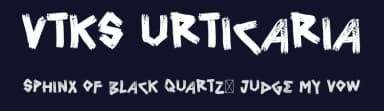 Vtks Urticaria by Douglas Vitkauskas — Script Handwritten Font — thumbnail 2