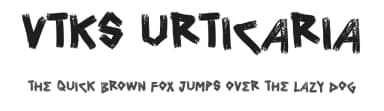 Vtks Urticaria by Douglas Vitkauskas — Script Handwritten Font — thumbnail 1