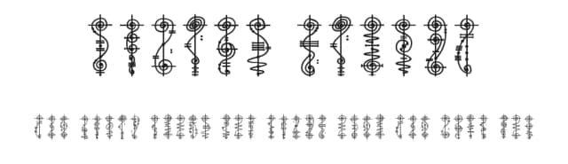 Vulcan Script by Kira Polyarush — Dingbats Font