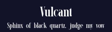 Vulcant by Slide Shoot Type — Serif Font — thumbnail 2