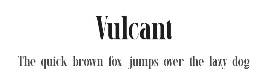Vulcant by Slide Shoot Type — Serif Font