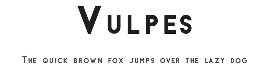 Vulpes by Marco Ballarè — Sans Serif Font