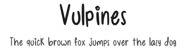 Vulpines by Vulpine — Script Handwritten Font