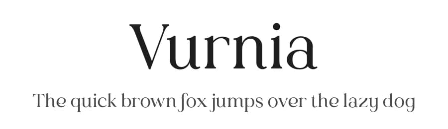 Vurnia by VPcreativeshop — Serif Font