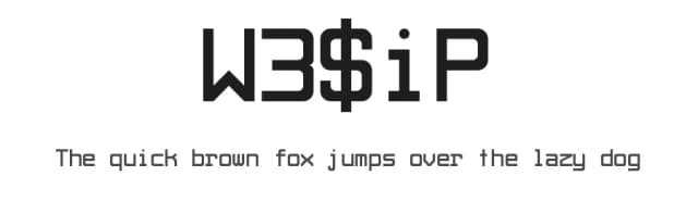 W3$iP by Voxi Denjay — Sans Serif Font