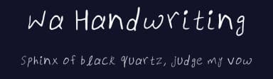 Wa Handwriting by Waqas Ali — Script Handwritten Font — thumbnail 2
