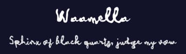 Waamella by wepfont.com — Script Handwritten Font — thumbnail 2