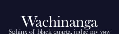Wachinanga by deFharo — Sans Serif Font — thumbnail 2