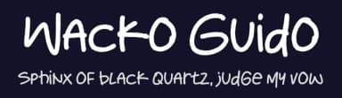 Wacko Guido by olivetype — Script Handwritten Font — thumbnail 2