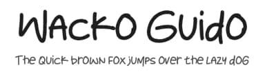 Wacko Guido by olivetype — Script Handwritten Font — thumbnail 1