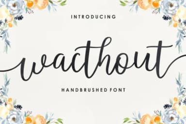 Wacthout Font by Megatype — Script Handwritten Font — thumbnail 1