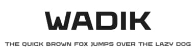 Wadik by Sasha Pavljenko — Sans Serif Font — thumbnail 1