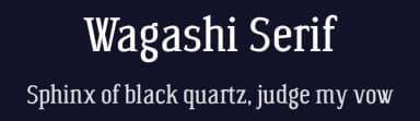 Wagashi Serif by UkiyoMoji Fonts — Serif Font — thumbnail 2