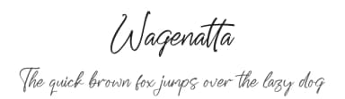 Wagenatta by Integritype Studio — Script Handwritten Font — thumbnail 1