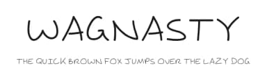 Wagnasty by Jeremy Wagner — Script Handwritten Font — thumbnail 1
