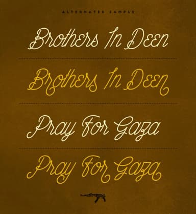 Wahhabi Script Font by Mikrojihad Typefounder — Script Handwritten Font — thumbnail 3