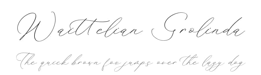 Waittelian Grolinda by Storytype Studio — Script Handwritten Font