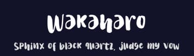 Wakaharo by Nur Solikh — Script Handwritten Font — thumbnail 2